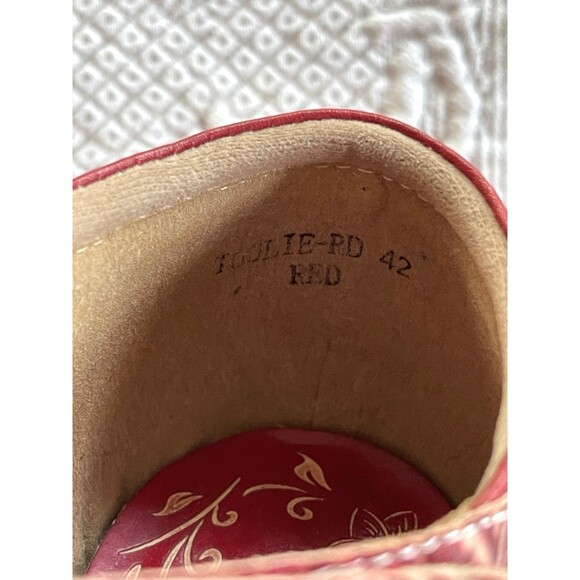Spring Step L'Artiste Toolie Red Pump Ladies 42 /11 - Picture 11 of 13